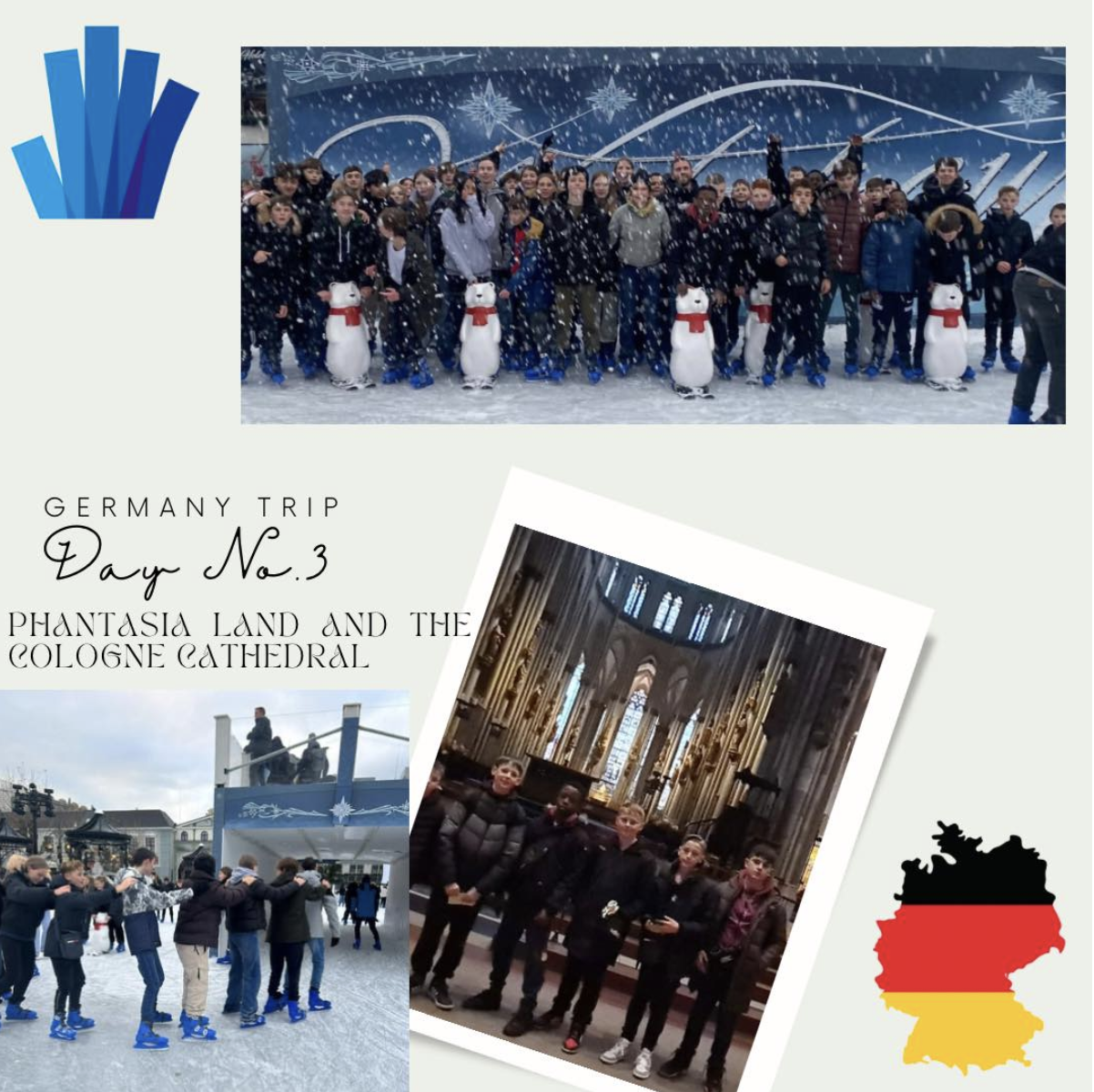 Graphic of pictures of students in Germany